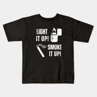 My Body Is A Machine That Turns Cigarettes Into Smoked Kids T-Shirt